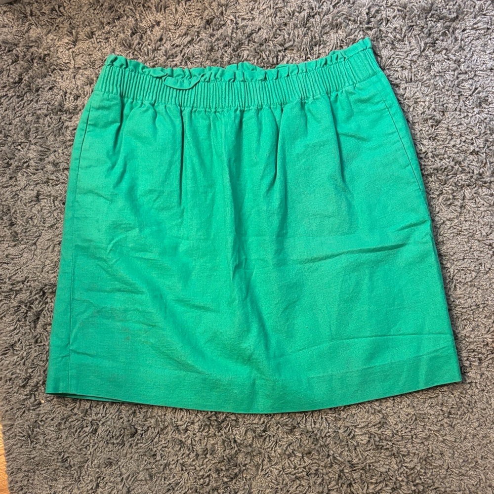 J. Crew Vibrant Green Mini Skirt